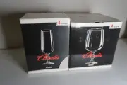 2 Sets of 8 Bohemia CLAUDIA CRYSTAL Glasses, Czechoslovakia, Collectable, New
