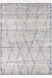Kenza Victor Geometric Grey Rug