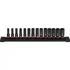Milwaukee Shockwave 3/8in.-Drive 6-Point Socket Set, 14-Pc., Model# 49-66-7008