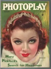MAG: Photoplay 2/1935-Myrna Loy-Earl Christy-Chaplin-movie info film stars-FN