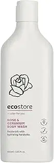 Ecostore Rose & Geranium Body Wash, Rose & Geranium 400 milliliters