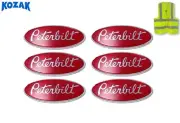 Peterbilt Bug Hood Grill Logo Emblems Badge 20-19280 Set of 6
