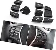XEDLAMP 8 Pcs Car Multifunction Steering Wheel Button Control Switch Keys, for BBMW F10 F11 F20 F22 F02 F06 F12 F07 F30 F15 F16 F25 F26 F26 F32 Steering Wheel Control Switch Panel