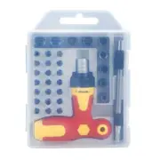 33Piece Allen Key Drill Bit Set with Adjusting Screwdriver Quality Steel