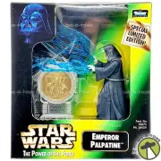 Star Wars Power of The Force Emperor Palpatine Action Figure and Millenium Coin