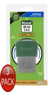 3 x Ego Moov Comb Head Lice