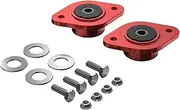 Pair Aluminum 10mm Rear Shock Mounts With Polyurethane Bushings Compatible For BMW E30 E36 E46 M3 Z3 Z4 33521092362 33526772864(Red)