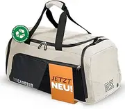 RECARRIER Sports Bag [Recycled PET] 50L - Gym Bag and Backpack in One - Waterproof Training Bag Men Women - Sports Backpack with Shoe Compartment Fitness, Travel Bag Large