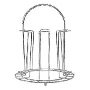 Stainless Steel 6 Cups Mug Glass Stand Holder Home Kitchen Hanging Drainer Storage Rack Drying Shelf Home Storage Accessories
