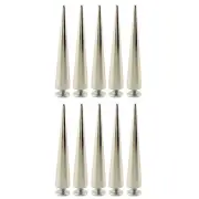 55MM Solid Punk Bullet Large Spikes Metal Leather Rivets DIY Silver Screw on ...