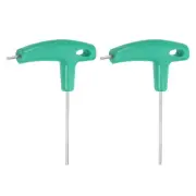 2pcs T-Handle Hex Key Wrench 2.6" Long Arm 2.5mm T-Key Inner Hexagon Spanner