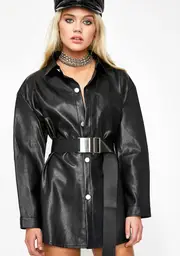 Wicked Silent Killa Leather Shirt