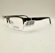 Buffalo David Bitton Half Rim Eyeglasses Frames BM505 OLI Olive 56-18-145 B:35