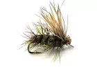 ELK HAIR CADDIS - #12 - OLIVE - FLY FISHING FLIES - Trout Flies - 6 pc - NEW!