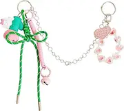 [QTKJ] Cute Keychain, Bag Charm, Hand-Woven Nylon Rope Key Chain, Electric Hand Torch Aesthetic Keychain, Bag Accessories Charms for Handbag Backpack, Colorful