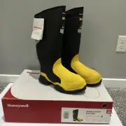 RANGER BY HONEYWELL R1500, 15" Rubber Pull-On, Steel Toe, Met Guard, Size 10 M