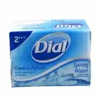 Dial Antibacterial Spring Water Scented 2-Pack Bar Soap NEW (2Ct. 4 Bars Total)