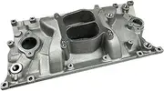 SBC Intake Manifold ，Compatible With Chevy Dual Plane Satin Aluminum For Vortec 350 Heads