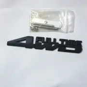 1x Matte Black 4WD FULL TIME Metal Front Grille Emblem Badge Turbo Pickup Motors (for: Porsche)