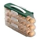 Egg Rack Easy Container Capacity Refrigerator Storage Box with Automatic Rolling
