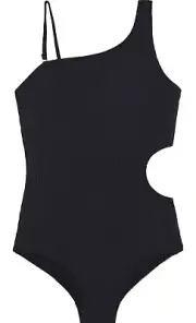Kanu Surf Girls Cori Beach Sport One Shoulder Side Cut Upf 50. 2840 Sz 12