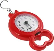 ULTECHNOVO Portable Hand Scale Weight Scale Fish Weighing Scale Digital Crane Scale Digital Fish Scale Travel Luggage Scale Mini Luggage Scale Hanging Scale Handheld Scale Red Plastic