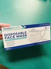 Disposable PROTECT White Face Mask 3 Layer Protection Pack Of 50 Pcs