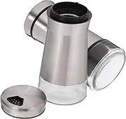HEALEEP 2Pcs Portable Condiment Shaker Dispenser for Kitchen Seasoning and Transparent for Indoor and Outdoor Use