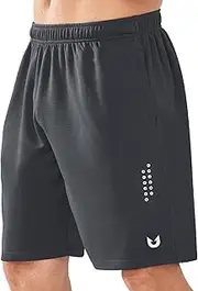[NORTHYARD] Sports Shorts Men's Lightweight Mesh Sports Trousers Short Quick-Drying Shorts Running Trousers with Zip Pocket for Basketball Tennis Fitness