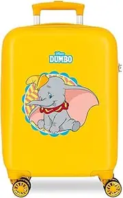 Joumma Disney Clasicos 2 Cabin Suitcase Yellow 33 x 50 x 20 cm Rigid 2 kg Combination Lock Side ABS 2 kg 33L Hand Luggage, Lemon Tree, One Size, Cabin Suitcase