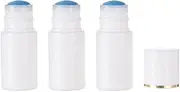 3 PCS 20ml Sponge Top Applicator Bottle Plastic for Essential Oil Perfumes Deodorant Cosmetic Empty Paint Dauber Bottles