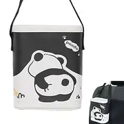 Car Trash Bin - Cute Panda Automotive Car Garbage Cans - Waterproof PU Leather Auto Accessory Interior for The Back Front Console of Any Vehicles
