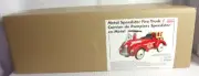 Schylling Metal Speedster Ride-On Fire Truck 29.5" Chrome Accents+Bell+Hose NIB