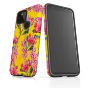 For Google Pixel 4a 5G Case Armour Protective Cover Warm Flowers