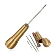 Leather Tent Canvas Sewing Awl Hand Stitcher Taper Leathercraft Needle Kit