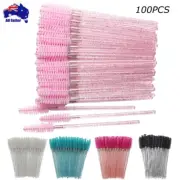 100Pcs Disposable Mascara Wands Eyelash Brush Spoolies for Eye Lash Extension