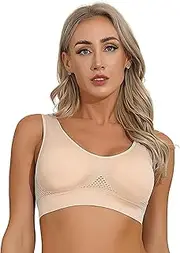 [Yhong] Women's Figure Crop Shirt Gymnastic Tank Top Sheer Color Sport Outerwear Bra Lingerie for Outgoing