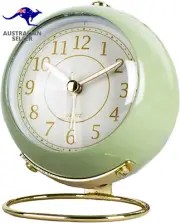 Silent Analog Alarm Clock, Classic Small Non-Ticking Tabletop Kids Room Alarm Cl