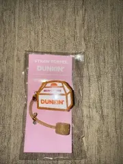 2025 Dunkin’ Donuts Orange Munchkin Box Stoney Clover LN Straw Topper Stylish