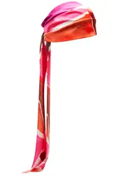 Eugenia Kim Gigi Printed Satin Head Wrap - Pink ONE SIZE