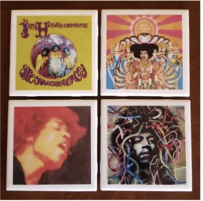 Jimi Hendrix Ceramic Coasters - Set Of 4