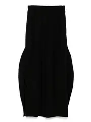 [ENFOLD] Black Wave Draped Trouser