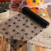 Halloween Gauze Mesh Roll Bat Spider Web Tablecloth Table Runner Placemat Decor