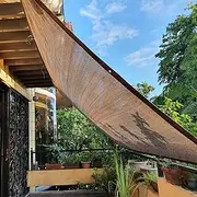 [Abrotain] Shade Sail Sun Shade Cloth 6'6"x9'9" Rectangle Outdoor Canopy Outside Sunshade Awning Cover Privacy Screen Net UV Block for Patio Pergola Gazebo Porch Backyard Lawn Garden Outdoor Activities