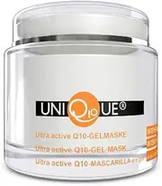 Uniq10ue Gel Mask with Q10 + Panthenol on Organic Aloe Vera Base, Vegan Moisturising and Soothing Mask for Face, Neck Cleavage, Made in Germany, 200 ml
