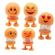 Emoji Car Expression Decoration Shaking Head Auto Cartoon Ornament Spring Swing