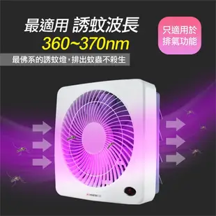 【勳風】新一代 12吋 捕蚊功能吸排風扇 DC變頻 節能 110v-220 雙電壓HFB-K7312 (9.5折)