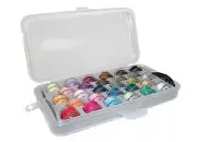 Bobbin Box Organizers + 28 Premium Style Singer Class 66 Plastic Bobbins