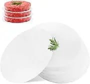 Proxima Direct 500 PCS Burger Patties 4.5 inch Round Hamburger Press Wax Papers Food-Grade Non-Stick Parchment Paper Liner for Patty Separating, Freezing, BBQ, Ground Beef and Turkey