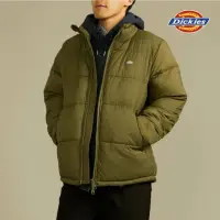 在飛比找momo購物網優惠-【Dickies】男款軍綠色胸前Logo織標調節式領口外套｜